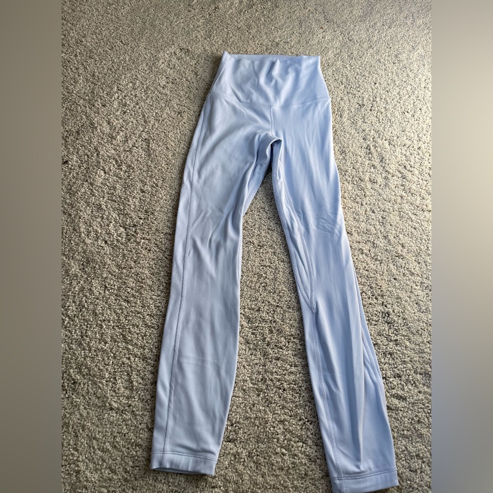 lululemon athletica pastel Blue Leggings align high rise crop 23